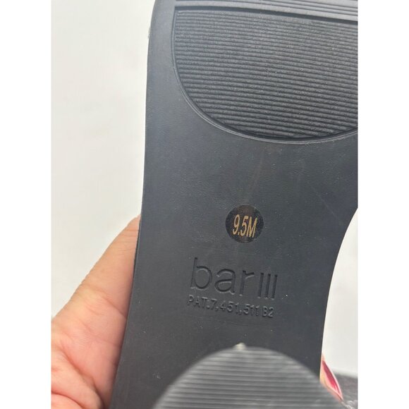 Bar III 2-piece Breeanne Sandal, Black, Size Mismatch (right 9.5/ left 10) - Picture 7 of 13